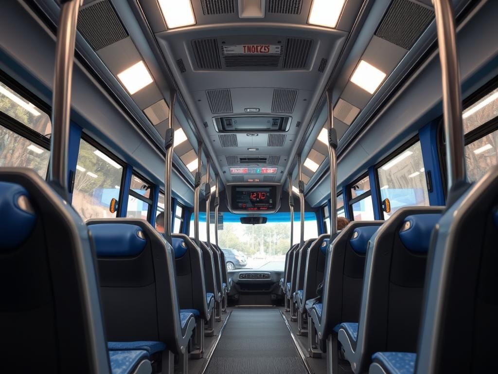 Modern Bus Interior